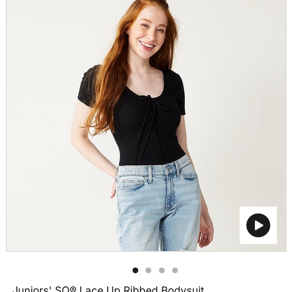 SO Black Ribbed Cap Sleeve Bodysuit
